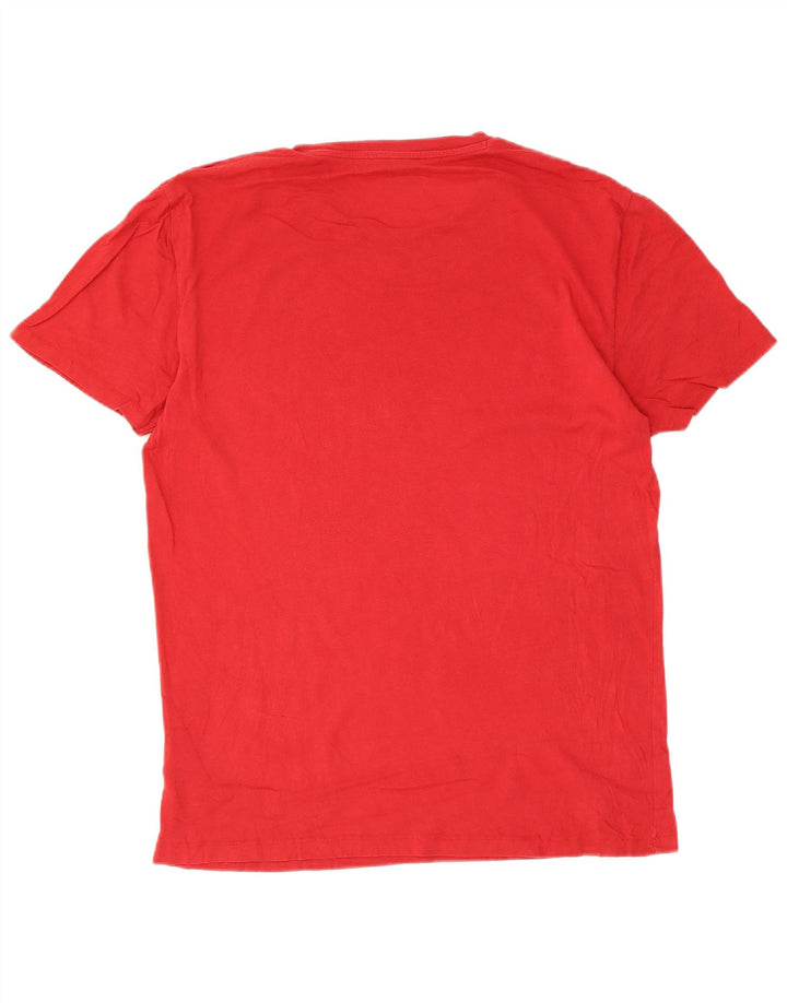 Wrangler Mens T-Shirt Top Medium Red Cotton