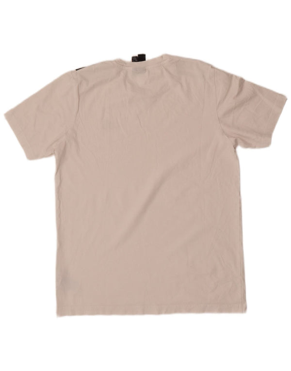 Adidas Mens T-Shirt Top Small White Cotton
