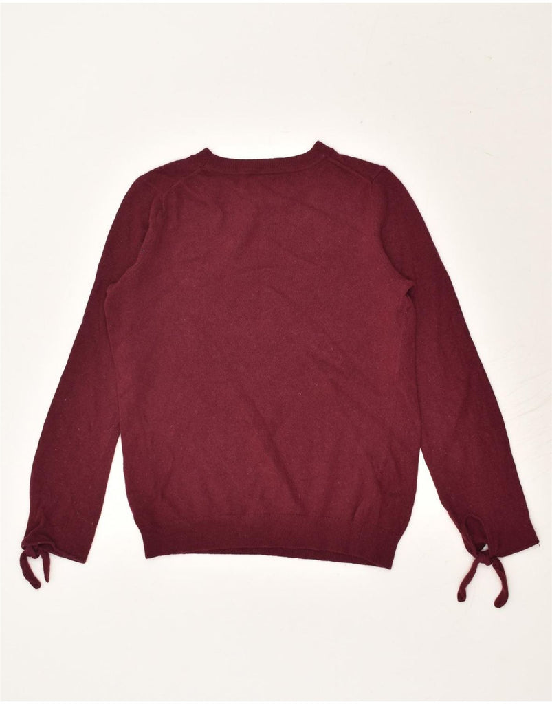 BANANA REPUBLIC Womens Crew Neck Jumper Sweater UK 12 Medium Burgundy | Vintage Banana Republic | Thrift | Second-Hand Banana Republic | Used Clothing | Messina Hembry 