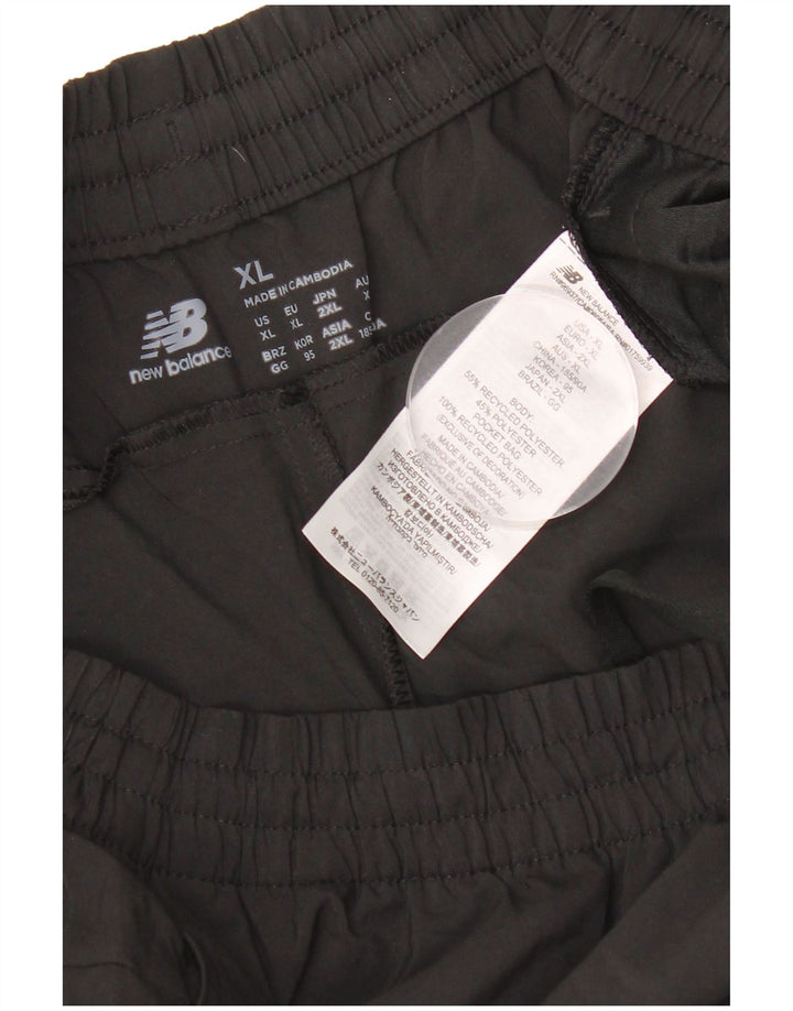 New Balance Mens Tracksuit Trousers Joggers XL  Black Polyester