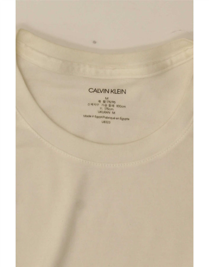 Calvin Klein Jeans Mens Top Long Sleeve Medium White