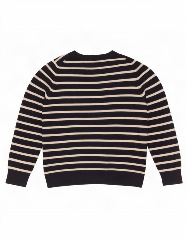 Marks & Spencer Womens Crew Neck Jumper Sweater UK 14 Large Navy Blue