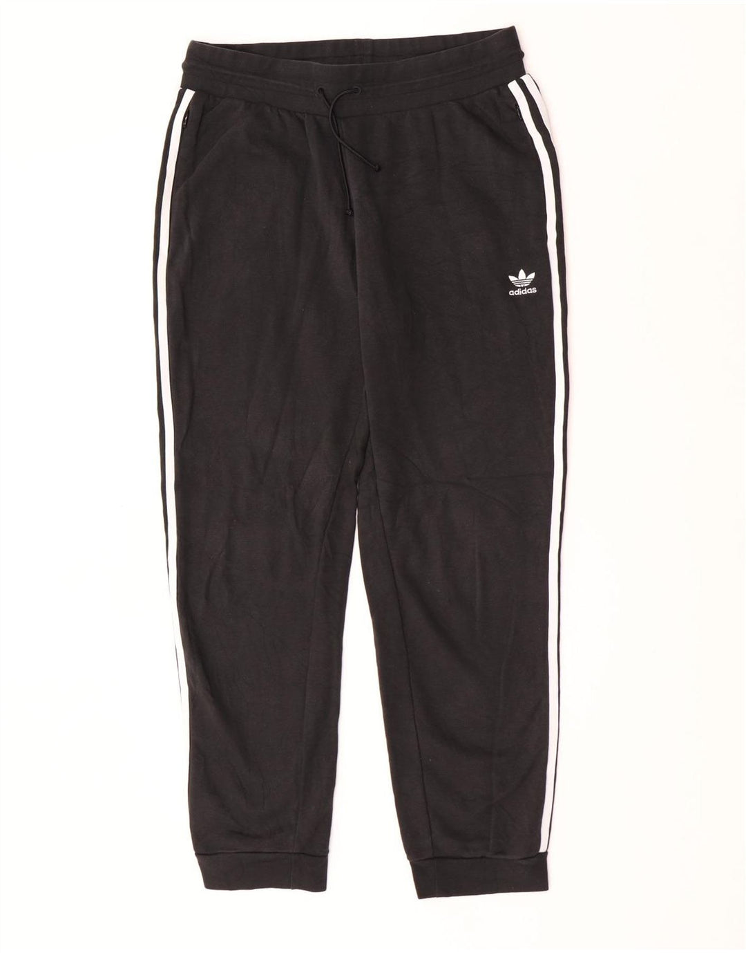 Adidas Mens Tracksuit Trousers Joggers Medium  Black Cotton