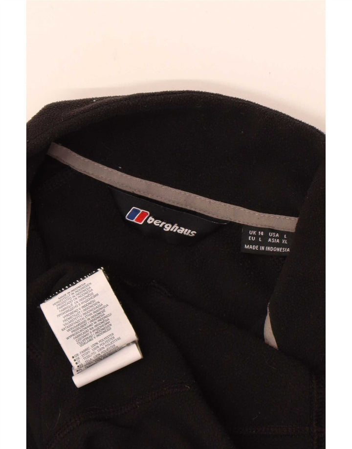 Berghaus Womens Fleece Jacket UK 14 Large Black Polyester