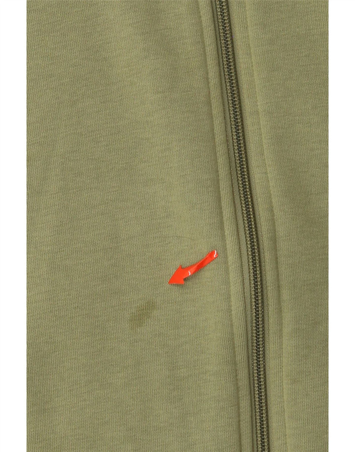 Adidas Mens Zip Hoodie Sweater 3XL Khaki Cotton