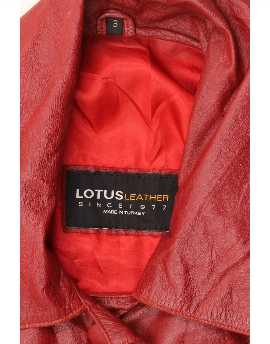 Lotus Womens Leather Coat UK 14 Large Burgundy