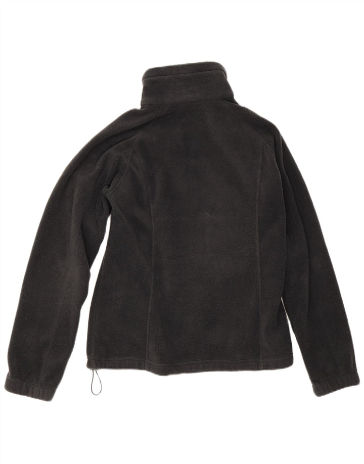 Columbia Womens Fleece Jacket UK 14 Medium Black Polyester