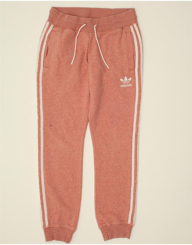 ADIDAS Womens Tracksuit Trousers Joggers UK 10 Small Pink Cotton | Vintage Adidas | Thrift | Second-Hand Adidas | Used Clothing | Messina Hembry 