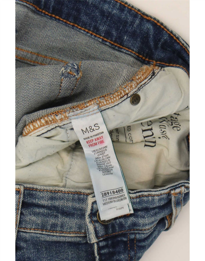 Marks & Spencer Mens Straight Jeans W36 L29 Blue Cotton