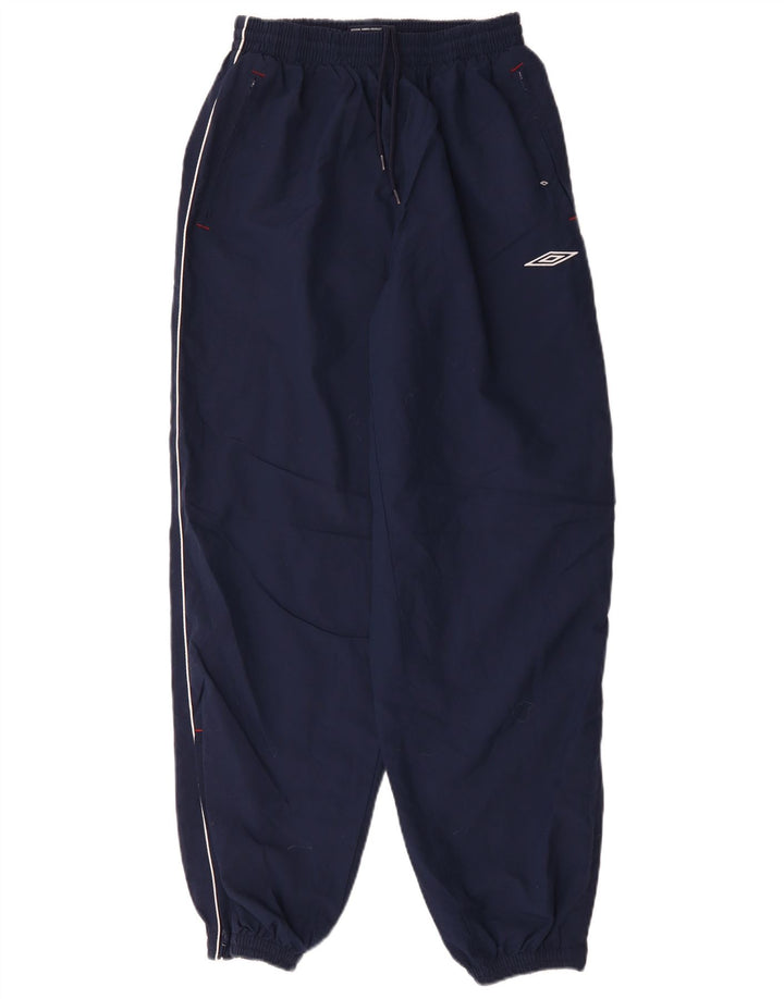 Umbro Mens Graphic Tracksuit Trousers Joggers Medium  Navy Blue Polyester