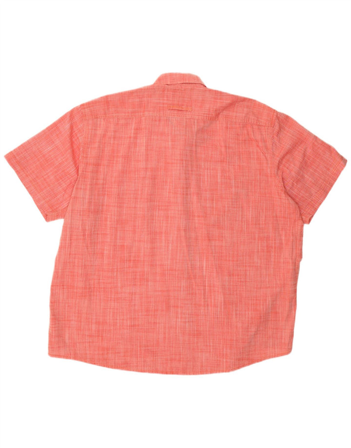 CAMEL ACTIVE Mens Regular Fit Short Sleeve Shirt 2XL Red Cotton