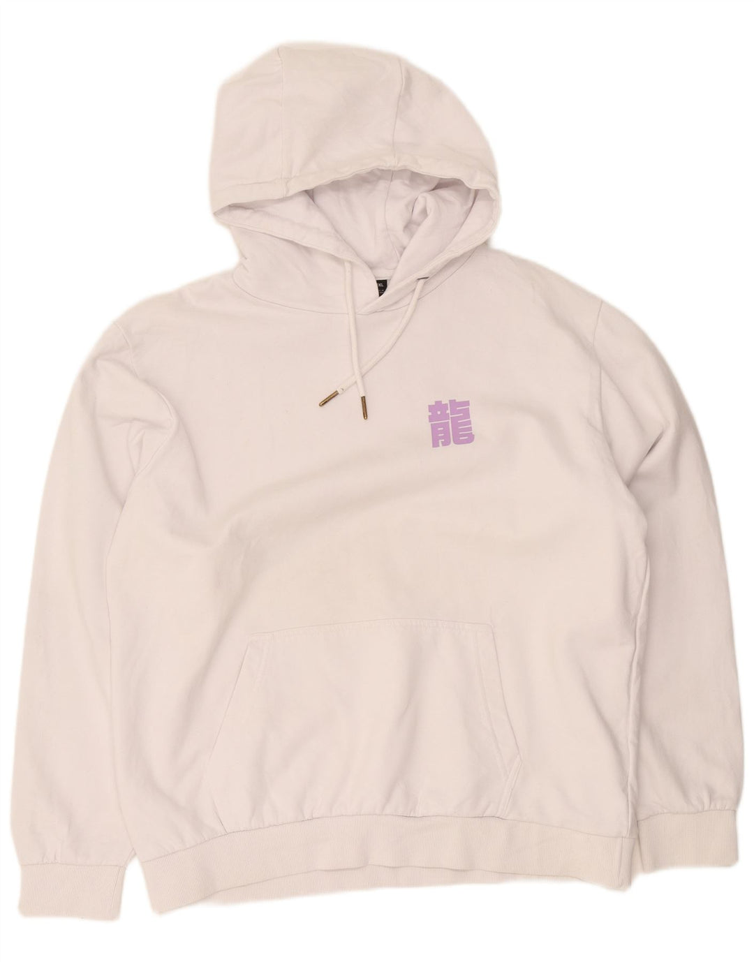 Snipes Mens Graphic Hoodie Jumper 2XL White Cotton