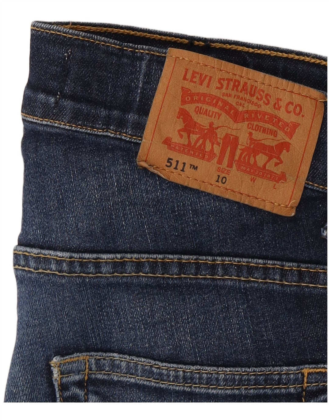 Levi's Boys 511 Slim Jeans 9-10 Years W24 L26 Blue Cotton