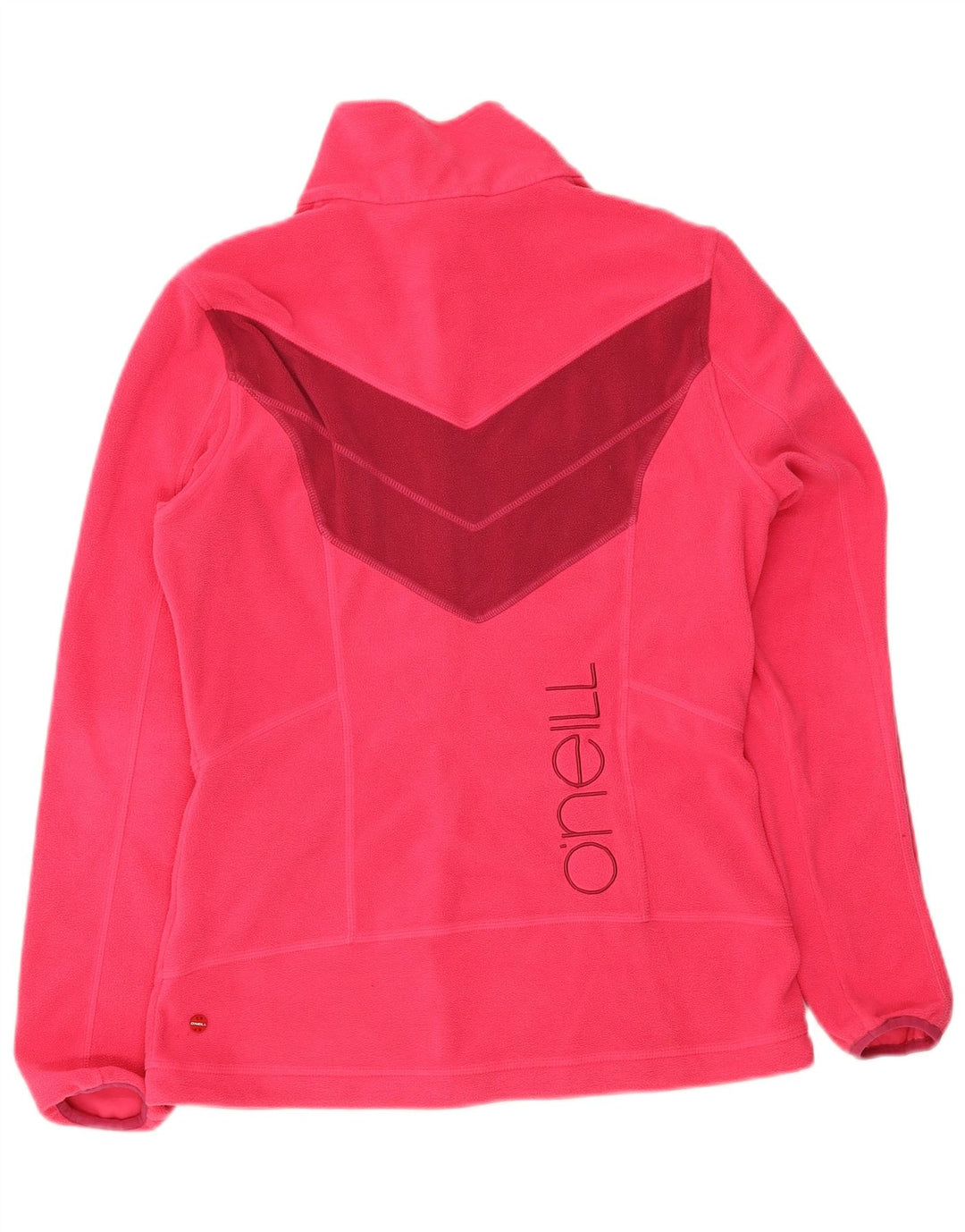 O'Neill Womens Graphic Fleece Jacket UK 18 XL Pink Colourblock Polyester