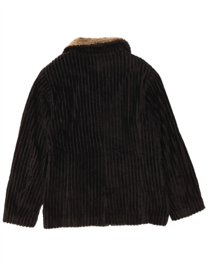 Mabrun Womens Corduroy Jacket IT 44 Medium Black Colourblock