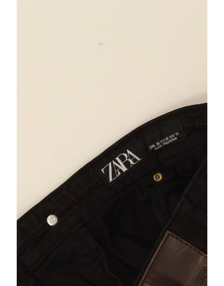 Zara Mens Slim Jeans EU 38 Small W30 L28 Black