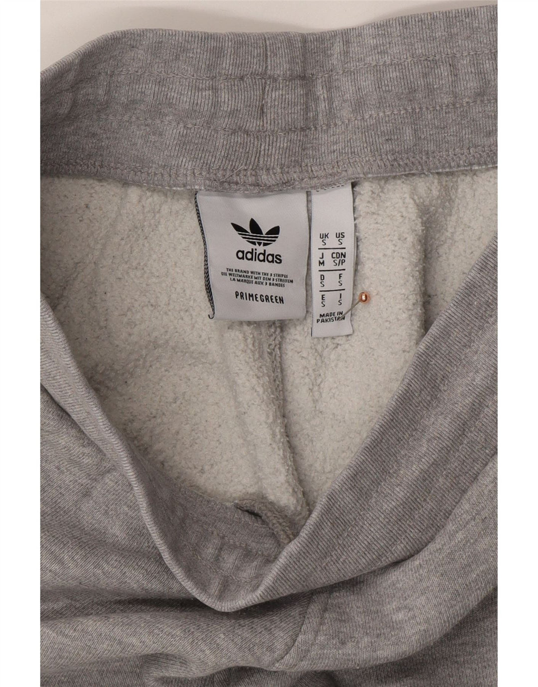 ADIDAS Mens Tracksuit Trousers Joggers Small  Grey Cotton