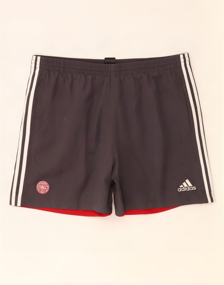Adidas Mens Sport Shorts 2XL Grey Colourblock Polyester