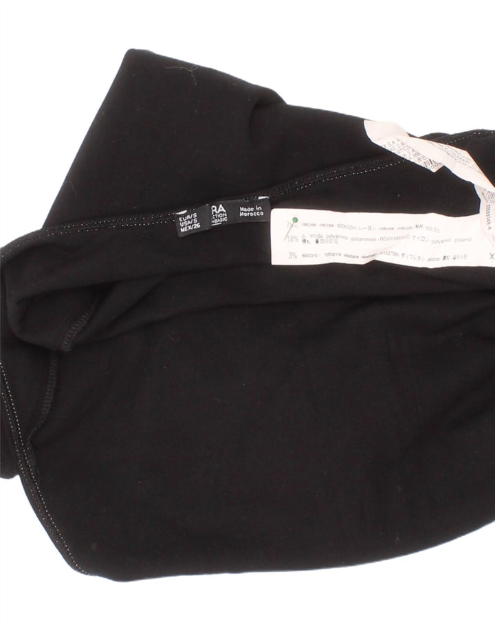Zara Womens Bodysuit Small Black Viscose