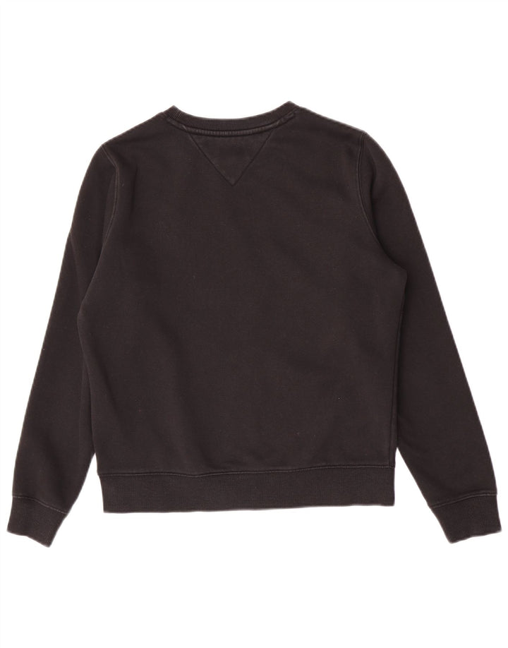 Tommy Hilfiger Mens Sweatshirt Jumper Small Black Cotton