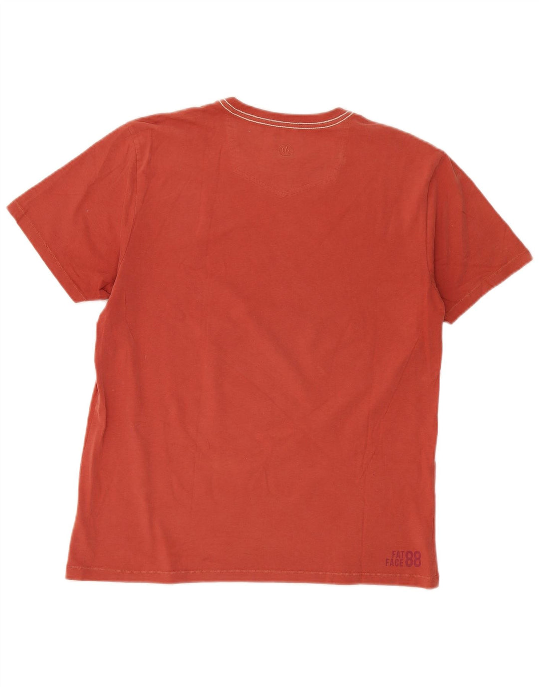 Fat Face Mens Graphic T-Shirt Top Medium Red Cotton