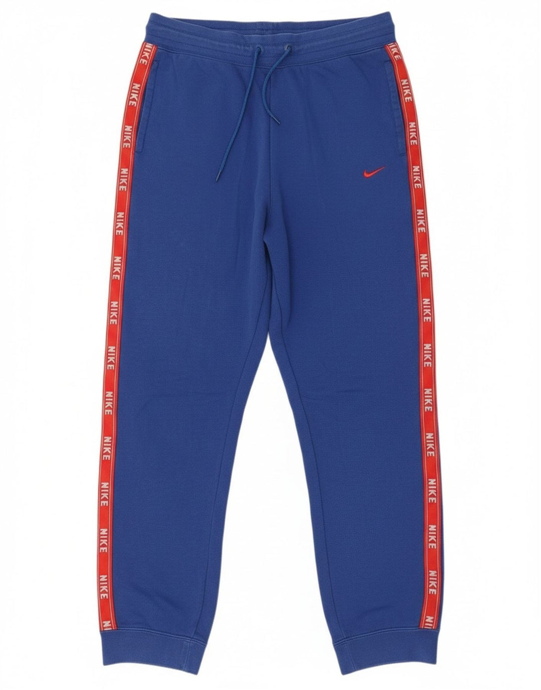 Nike Mens Graphic Tracksuit Trousers Joggers Medium Blue Colourblock