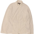 Marks & Spencer Womens Fleece Jacket UK 16 Large White Polyester