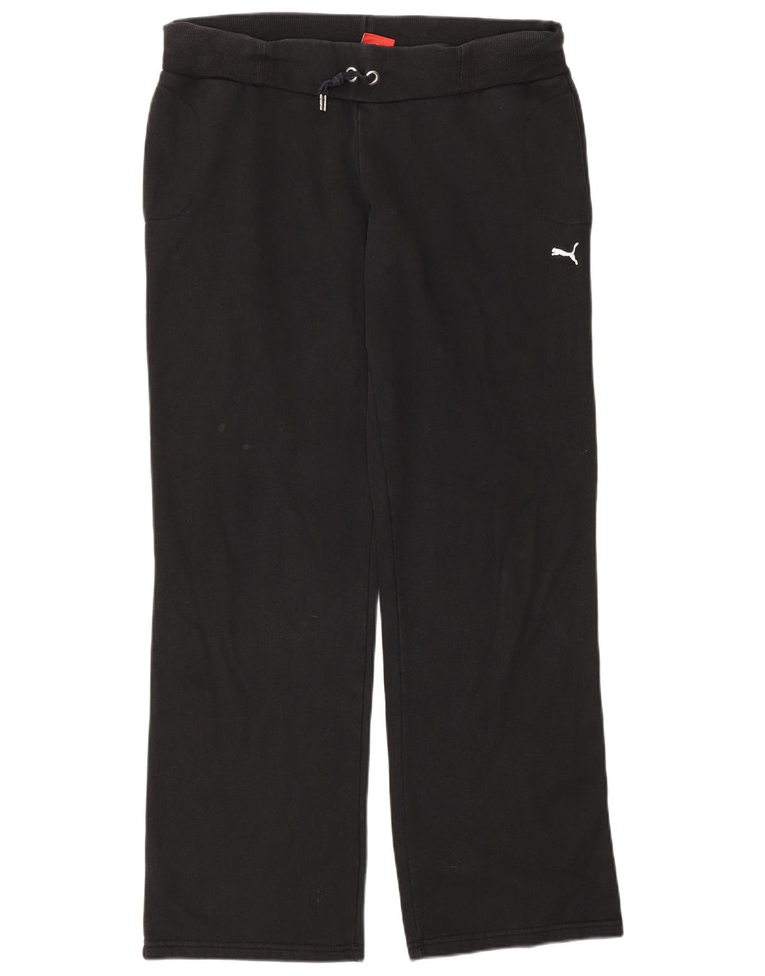Puma Womens Tracksuit Trousers UK 12 Medium Black Cotton