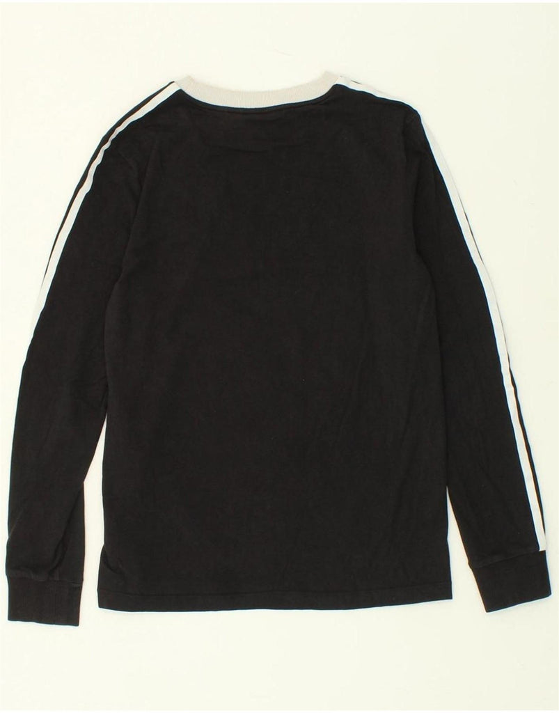 ADIDAS Womens Top Long Sleeve UK 8 Small Black Cotton Vintage Adidas and Second-Hand Adidas from Messina Hembry 