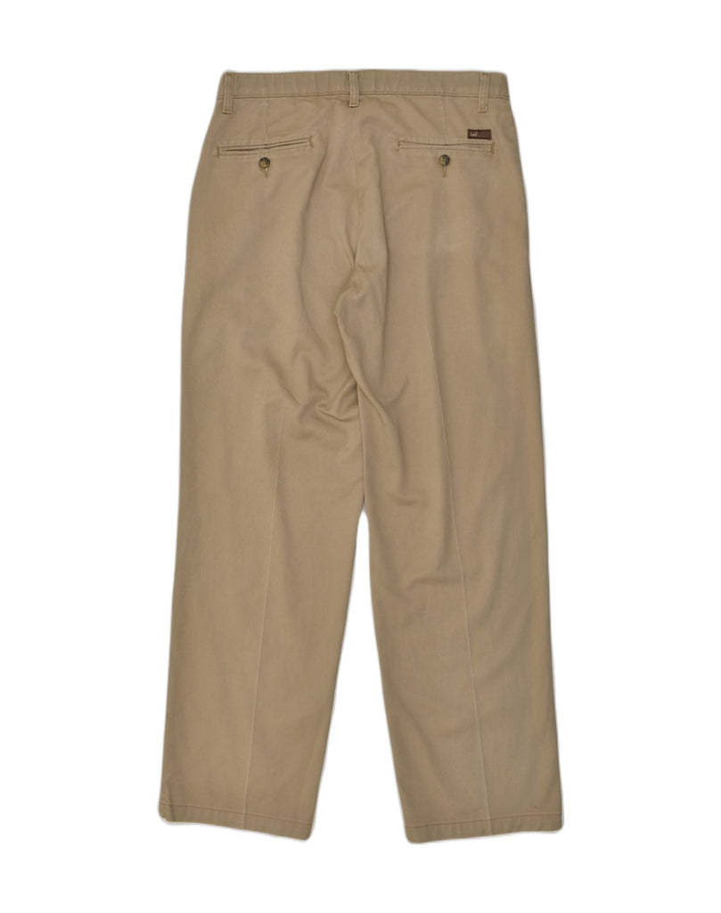 LEE Mens Custom Fit Pegged Chino Trousers W33 L32 Beige Cotton | Vintage Lee | Thrift | Second-Hand Lee | Used Clothing | Messina Hembry 