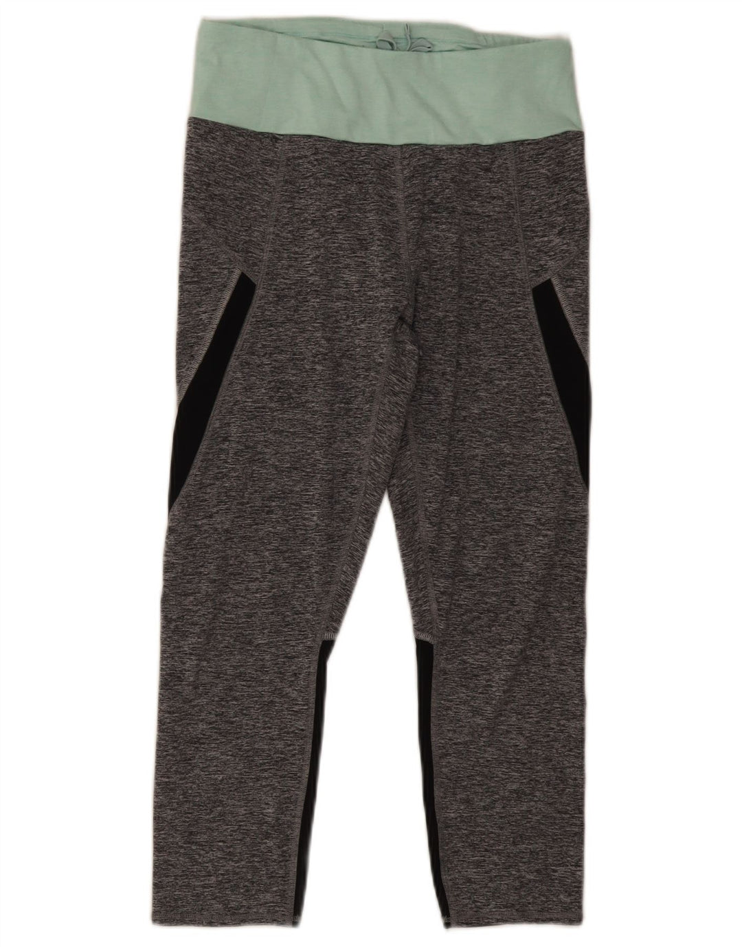 Marks & Spencer Womens Capri Leggings UK 12 Medium Grey Colourblock