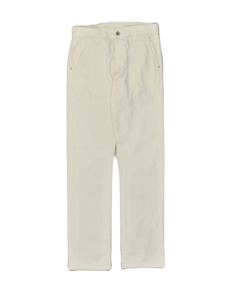 PEPE JEANS Womens Straight Chino Trousers W30 L34 White Cotton | Vintage PEPE Jeans | Thrift | Second-Hand PEPE Jeans | Used Clothing | Messina Hembry 