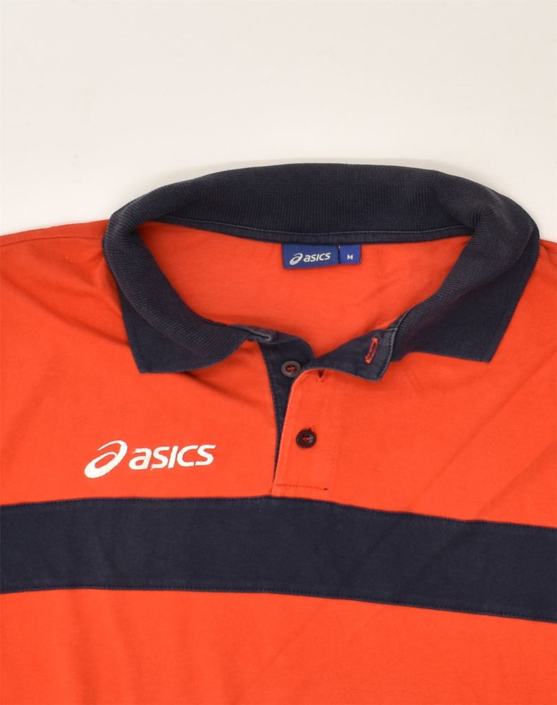 ASICS Mens Polo Shirt Medium Red Cotton | Vintage Asics | Thrift | Second-Hand Asics | Used Clothing | Messina Hembry 