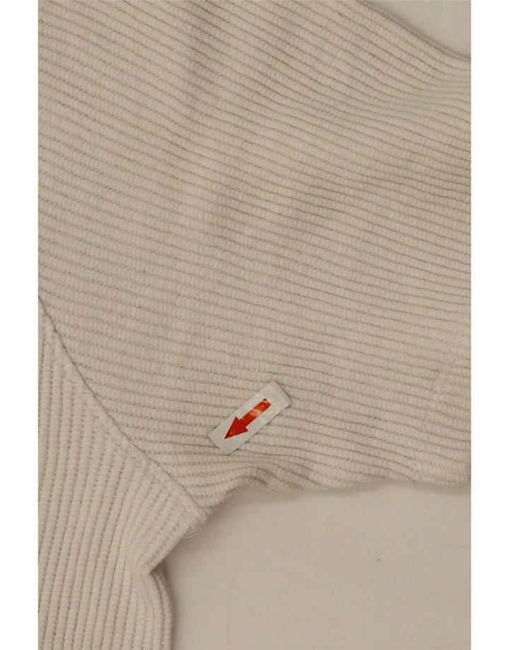 Zara Womens Oversized T-Shirt Top UK 10 Small White Cotton