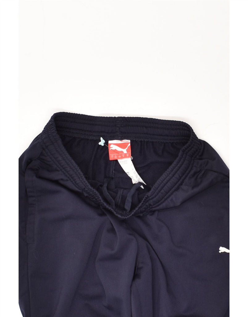 PUMA Boys Tracksuit Trousers 11-12 Years Navy Blue Polyester | Vintage Puma | Thrift | Second-Hand Puma | Used Clothing | Messina Hembry 