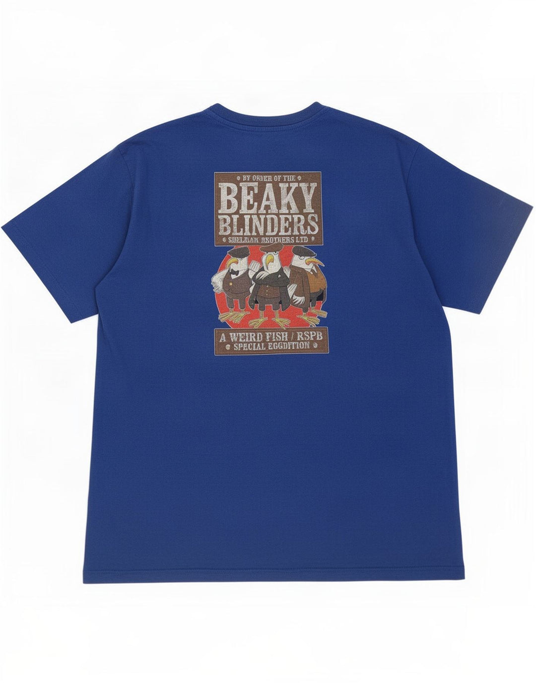 Weird Fish Mens Graphic T-Shirt Top XL Blue