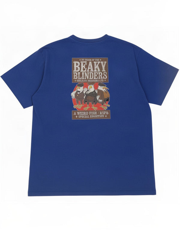 Weird Fish Mens Graphic T-Shirt Top XL Blue