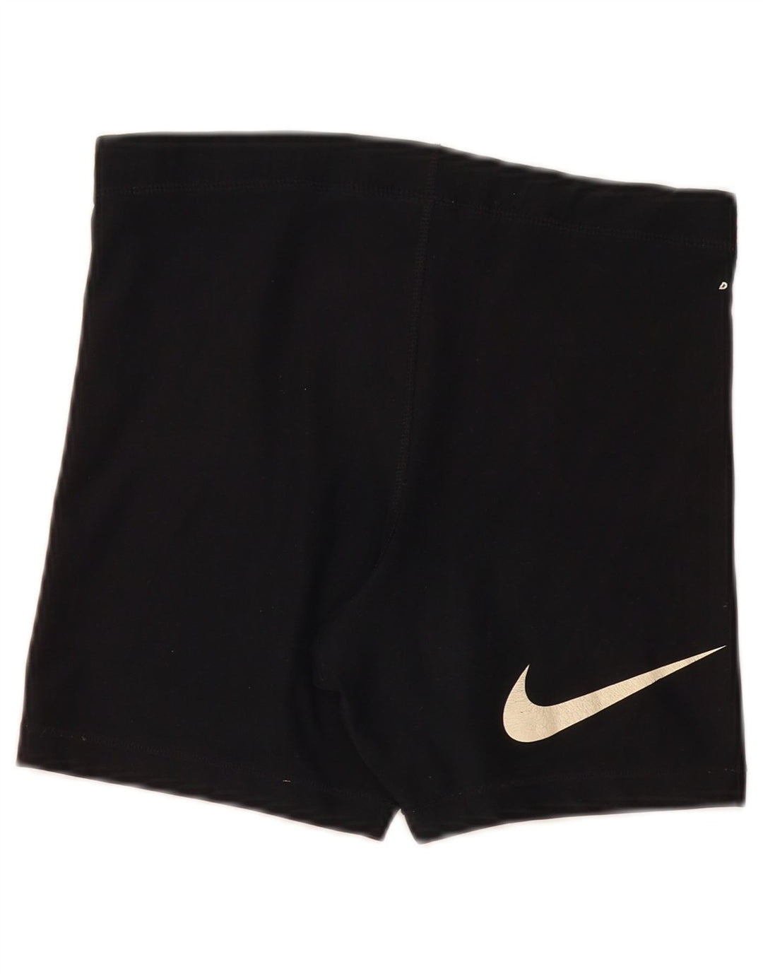 Nike Womens Dri Fit Graphic Sport Shorts US 4/6 Small Black Polyester