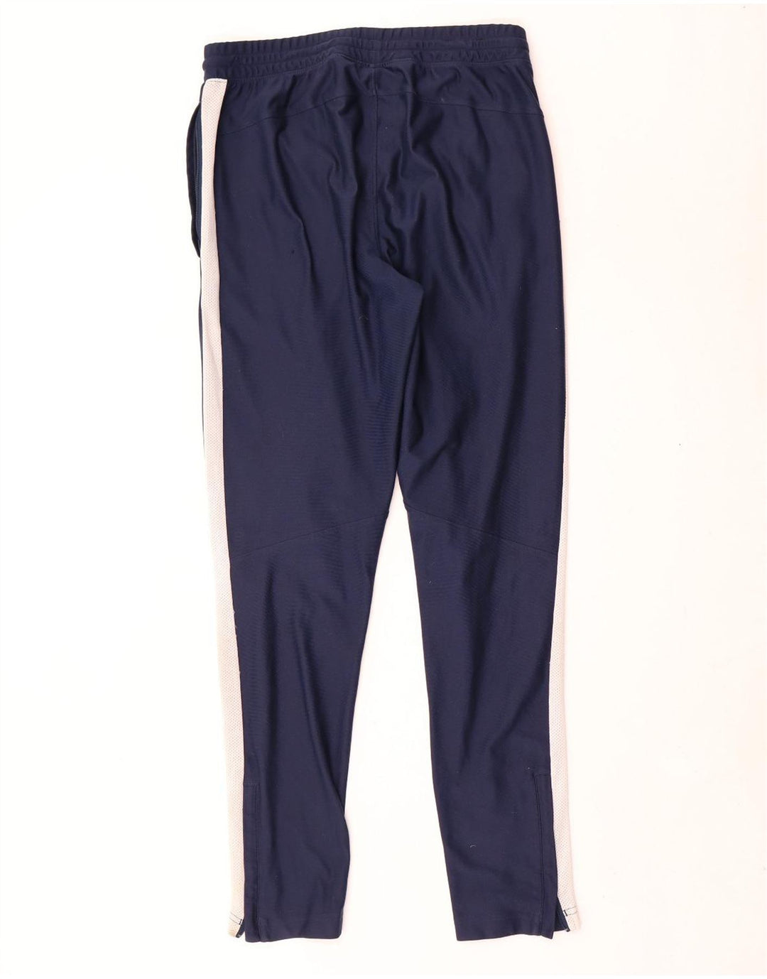 Under Armour Mens Fitted Tracksuit Trousers Medium Navy Blue Colourblock