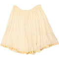 VINTAGE Womens Flared Skirt W32 Large Beige Pinstripe | Vintage Vintage | Thrift | Second-Hand Vintage | Used Clothing | Messina Hembry 