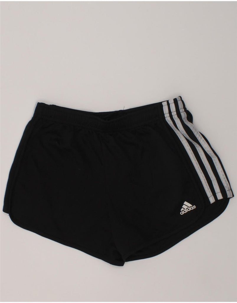 ADIDAS Boys Sport Shorts 13-14 Years Large Black Polyester | Vintage Adidas | Thrift | Second-Hand Adidas | Used Clothing | Messina Hembry 