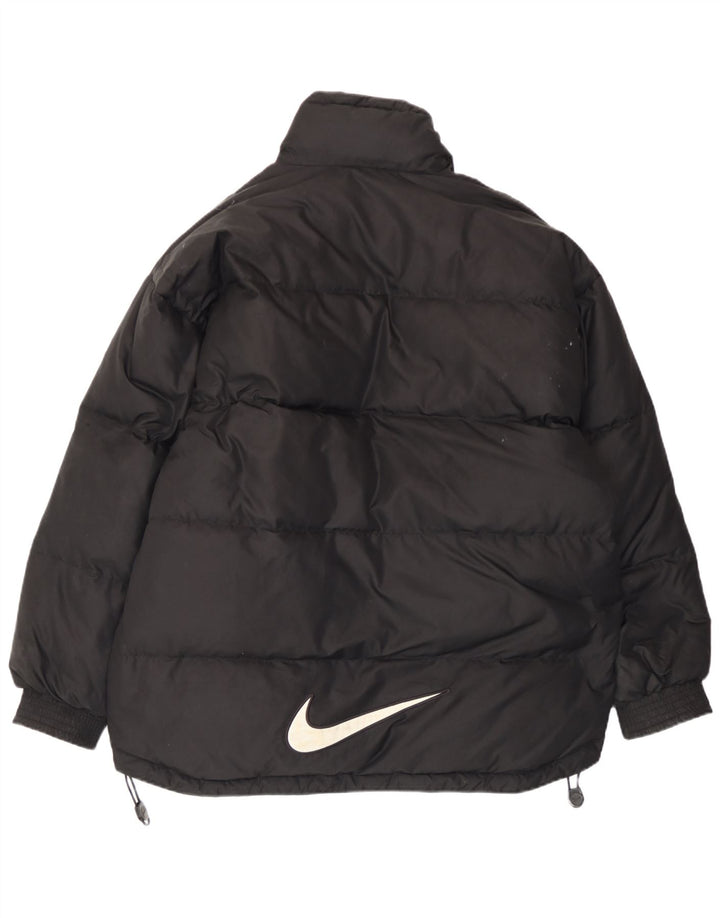 Nike Mens Graphic Loose Fit Padded Jacket UK 36/38 Small Black Polyester