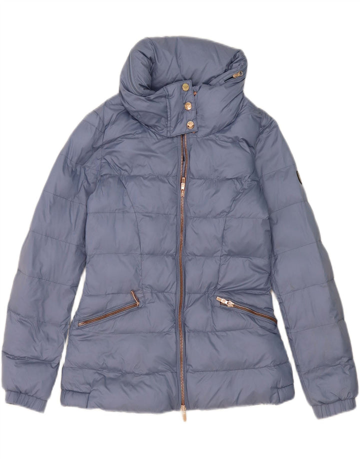 EMPORIO ARMANI Womens Padded Jacket UK 14 Medium Blue Vintage Emporio Armani and Second-Hand Emporio Armani from Messina Hembry 