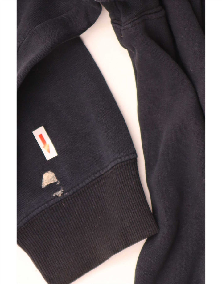 Fila Mens Graphic Sweatshirt Jumper 2XL Navy Blue Cotton