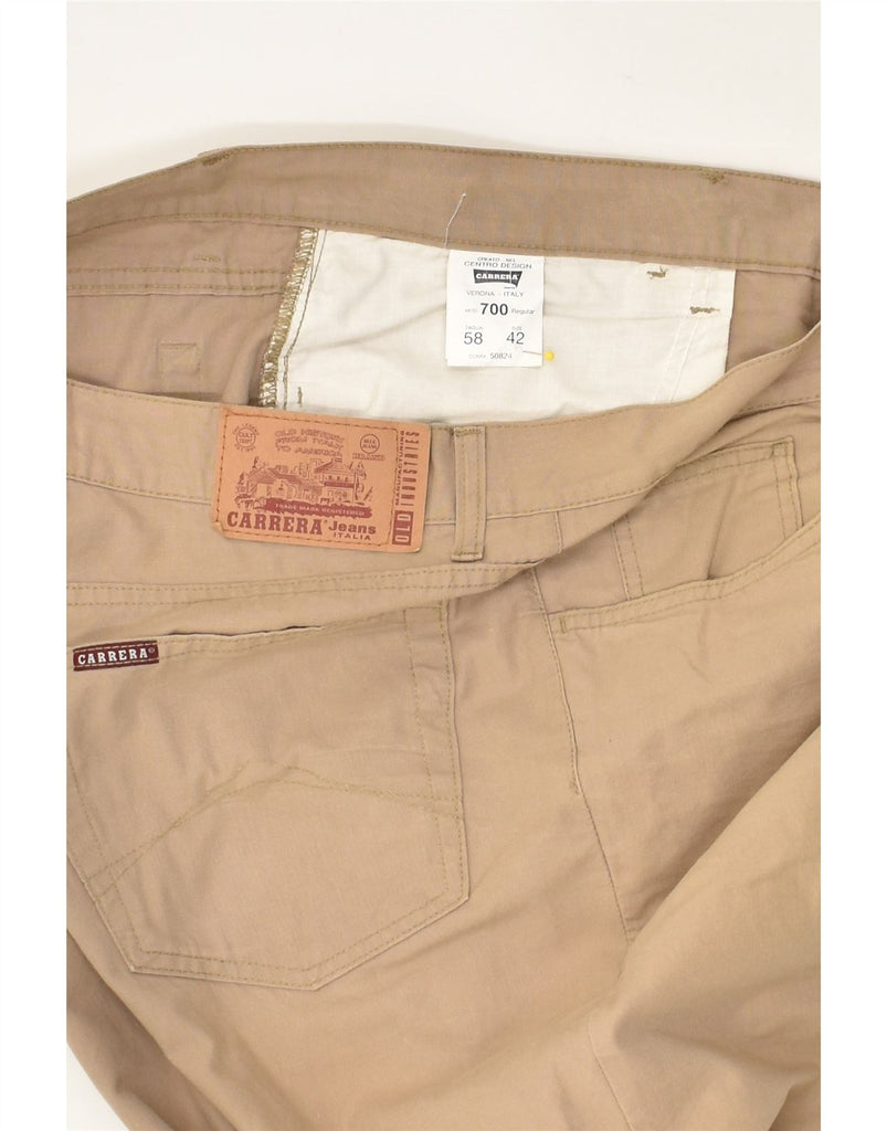 CARRERA Mens 700 Straight Casual Trousers W42 L30  Brown Cotton | Vintage Carrera | Thrift | Second-Hand Carrera | Used Clothing | Messina Hembry 