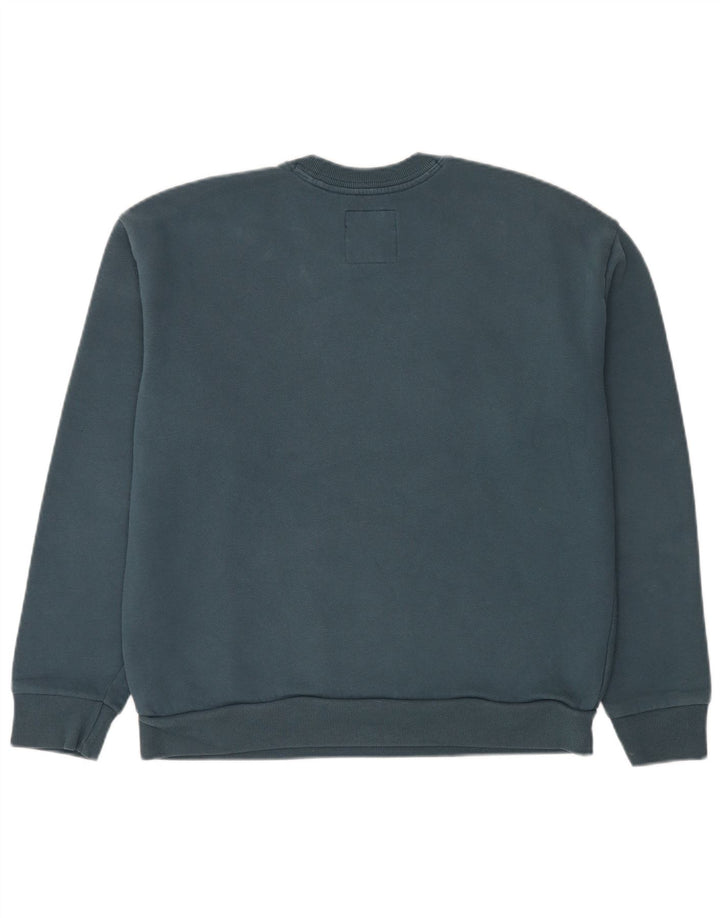 Hollister Mens Graphic Sweatshirt Jumper Large Blue Cotton