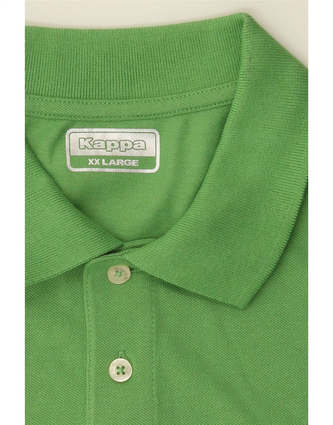 KAPPA Mens Polo Shirt 2XL Green Cotton Vintage Kappa and Second-Hand Kappa from Messina Hembry 