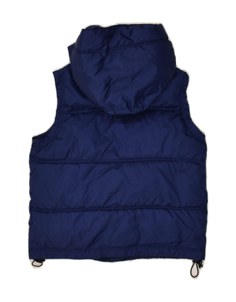 KAPPA Boys Hooded Padded Gilet 7-8 Years Medium Navy Blue Polyamide | Vintage Kappa | Thrift | Second-Hand Kappa | Used Clothing | Messina Hembry 