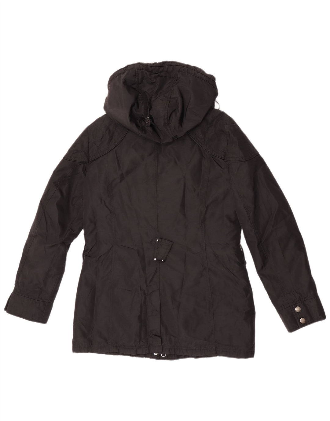 Barbour Womens Hooded Parka Jacket UK 10 Small Black