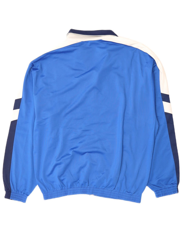 ARENA Mens Graphic Tracksuit Top Jacket Large Blue Colourblock Polyester